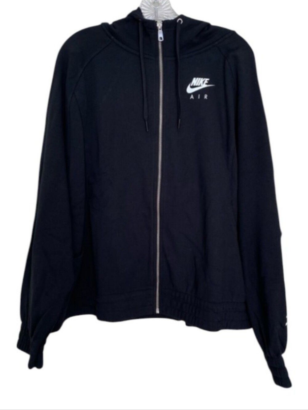 Women's Nike Air Black Standard Fit Full Zip Plus Size Hoodie 2X
